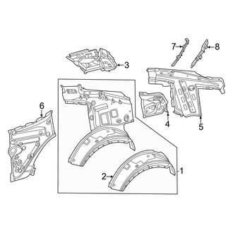 Mercedes-Benz OE - Quarter Panel - Inner Structure (Coupe)