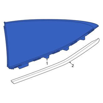 Mercedes-Benz OE - Rear Left Quarter Glass