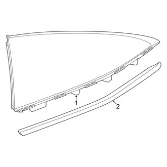 Mercedes-Benz OE - Quarter Panel - Glass (Coupe)