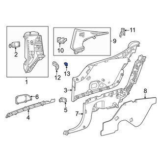 Mercedes-Benz OE - Left Seat Belt Guide Bracket