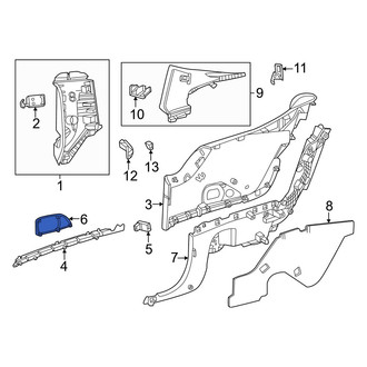Mercedes-Benz OE - Rear Left Speaker Cover