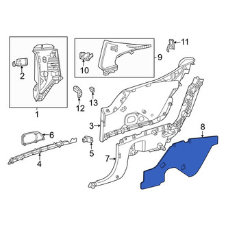 Mercedes-Benz OE - Interior Quarter Panel Trim Panel Insulator