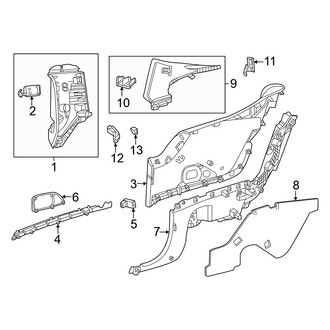 Mercedes-Benz OE - Quarter Panel - Interior Trim (Coupe)