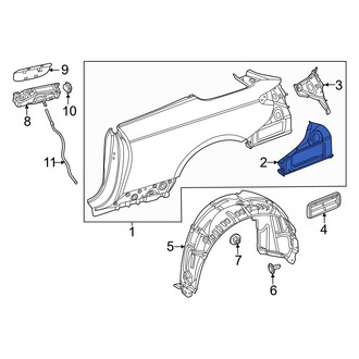 Mercedes-Benz OE - Rear Left Quarter Panel Extension