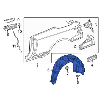 Mercedes-Benz OE - Rear Left Quarter Panel Splash Shield