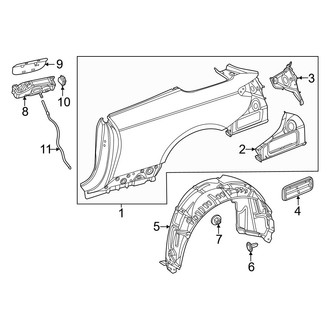 Mercedes-Benz OE - Quarter Panel & Components (Convertible)