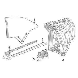 Mercedes-Benz OE - Quarter Panel - Glass (Convertible)