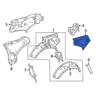 Mercedes-Benz OE - Left Quarter Panel Brace