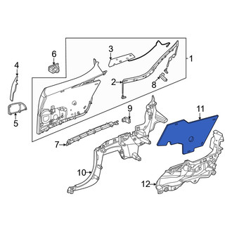 Mercedes-Benz OE - Interior Quarter Panel Trim Panel Insulator
