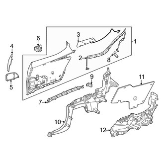 Mercedes-Benz OE - Quarter Panel - Interior Trim (Convertible)
