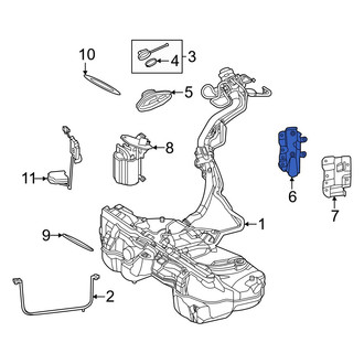 Mercedes-Benz OE - Right Fuel Filler Neck Bracket