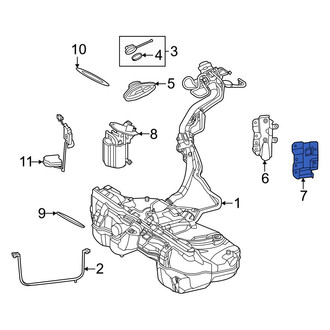 Mercedes-Benz OE - Left Fuel Filler Neck Bracket