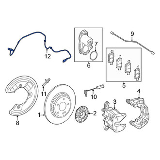 Mercedes-Benz OE - Rear Right ABS Wheel Speed Sensor Wiring Harness