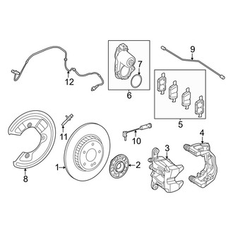 Mercedes-Benz OE - Rear Suspension - Brake Components