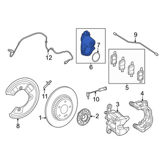 Mercedes-Benz OE - Rear Parking Brake Actuator