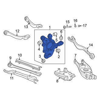 Mercedes-Benz OE - Rear Left Steering Knuckle