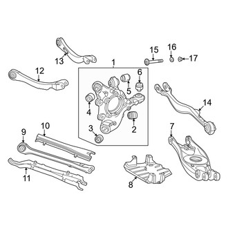 Mercedes-Benz OE - Rear Suspension - Suspension Components (W/O Rear Steering)