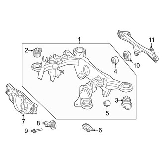 Mercedes-Benz OE - Rear Suspension - Suspension Mounting
