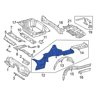 Mercedes-Benz OE - Rear Left Frame Side Member Assembly