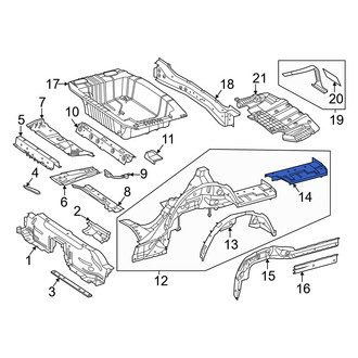 Mercedes-Benz OE - Rear Left Floor Extension