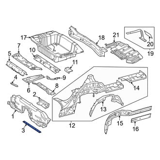 Mercedes-Benz OE - Floor Pan Crossmember Brace