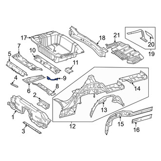 Mercedes-Benz OE - Rear Left Floor Support