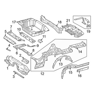 Mercedes-Benz OE - Rear Body & Floor - Floor & Rails (Coupe)