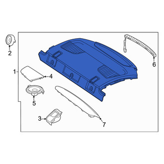 Mercedes-Benz OE - Rear Package Tray Trim
