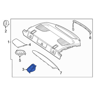 Mercedes-Benz OE - Rear Child Restraint Anchor Plate Bezel