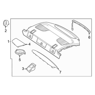 Mercedes-Benz OE - Rear Body & Floor - Interior Trim (Package Tray), (Coupe)