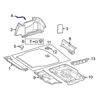 Mercedes-Benz OE - Rear Left Trunk Trim Panel Insert