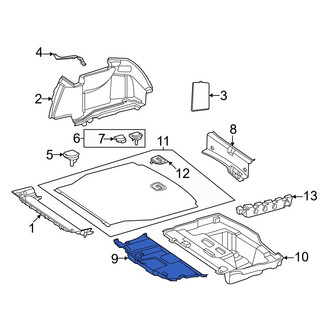 Mercedes-Benz OE - Rear Floor Cover Panel