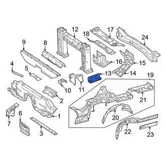 Mercedes-Benz OE - Left Roll Bar Bracket
