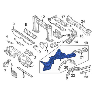 Mercedes-Benz OE - Rear Left Frame Side Member Assembly