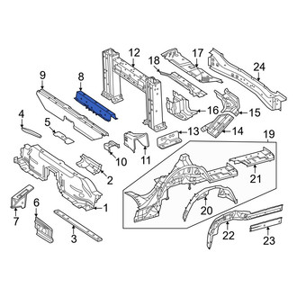 Mercedes-Benz OE - Rear Center Floor Pan Crossmember