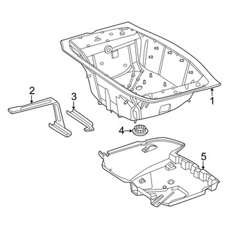 Mercedes-Benz OE - Rear Body & Floor - Floor & Rails (Rear Compartment), (Convertible)