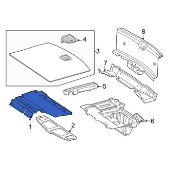 Mercedes-Benz OE - Rear Floor Cover Panel