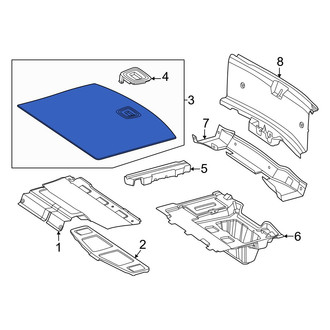 Mercedes-Benz OE - Rear Spare Tire Compartment Cover