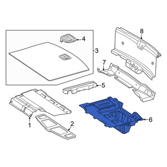 Mercedes-Benz OE - Rear Trunk Floor Storage Box