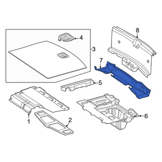 Mercedes-Benz OE - Rear Trunk Trim Panel