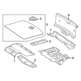 Mercedes-Benz OE - Rear Body & Floor - Interior Trim (Floor Trim), (Convertible)
