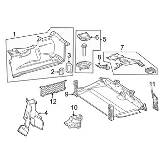 Mercedes-Benz OE - Rear Body & Floor - Interior Trim (Trunk Trim), (Convertible)