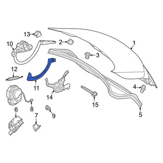 Mercedes-Benz OE - Left Deck Lid Hinge Cap