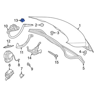 Mercedes-Benz OE - Deck Lid Hinge Spacer
