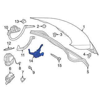 Mercedes-Benz OE - Rear Deck Lid Release Solenoid