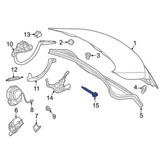 Mercedes-Benz OE - Rear Deck Lid Release Cable