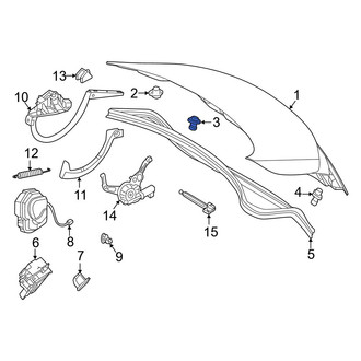 Mercedes-Benz OE - Rear Upper Deck Lid Stop Buffer