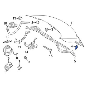 Mercedes-Benz OE - Rear Lower Deck Lid Stop Buffer