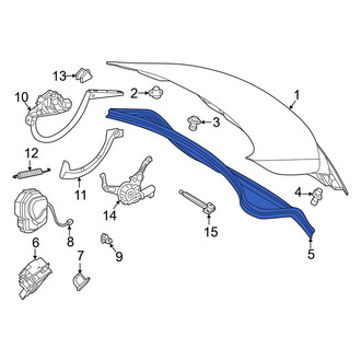 Mercedes-Benz OE - Rear Deck Lid Seal