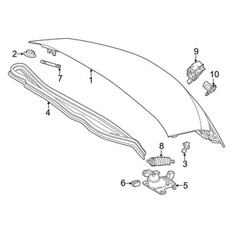 Mercedes-Benz OE - Trunk Lid - Lid & Components (Convertible)